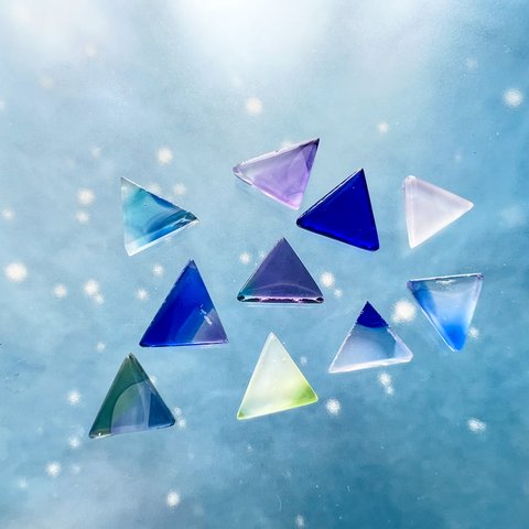 ガラスパーツ　三角　アソートNo.3