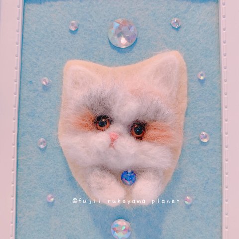 羊毛フェルトハンドメイド作品★猫ちゃんシリーズ:おすましにゃん