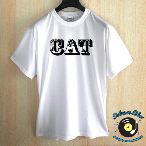 CAT / WHITE-Tシャツ