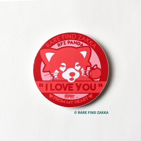 RARE FIND ZAKKA -ORIGINALS- ステッカーコレクション「I LOVE YOU」防水・耐光・再剥離粘着タイプ