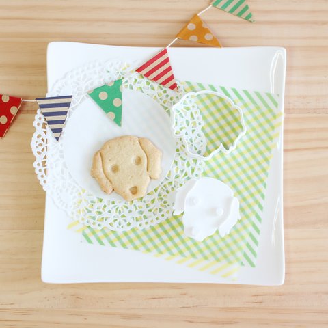 Cookie☆Pekky （ゴールデンレトリバー）【３Dプリントクッキー型】