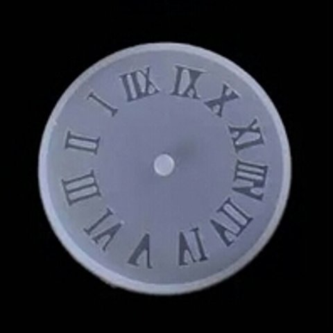 シリコンモールド  時計文字盤 小さめサイズ ローマ数字