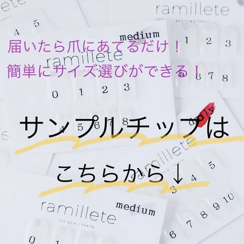 サイズ確認用 サンプルチップ【送料無料】