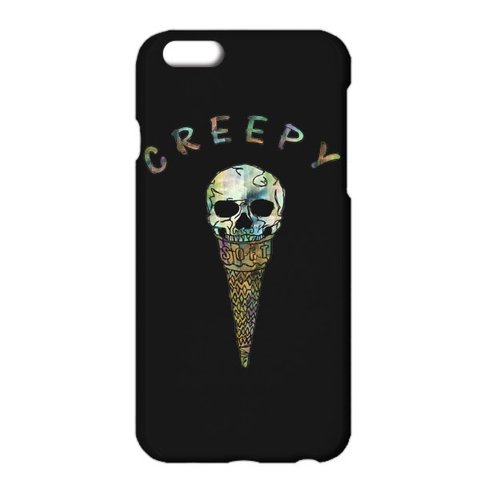 [iPhone ケース] Creepy ice cream / Black