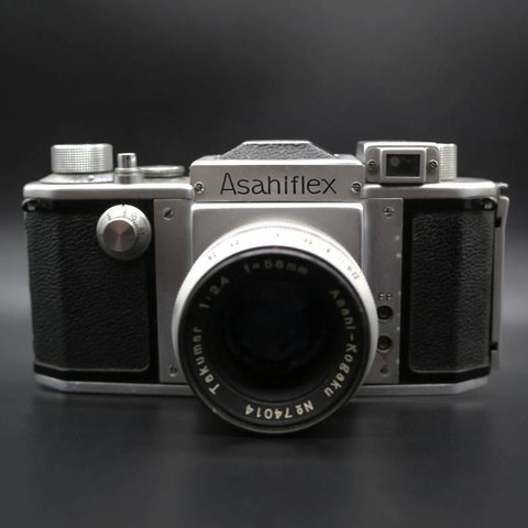 Asahiflex / Takumar 1:2.4 f=58mm / アサヒフレックス / タクマー / フィルムカメラ / 革ケース付き