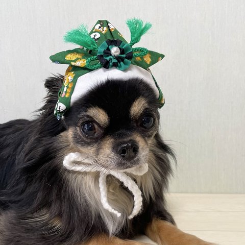 子供の日 犬と和菓子柄の兜 Ⅳ