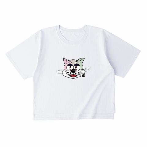 nkfE:3/オーバーサイズ/ビッグシルエット/Tシャツ/キャット/レディース