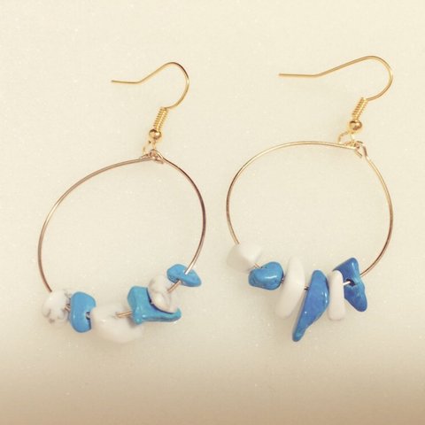 BIGSALE¥1350→¥500夏にピッタリ★ターコイズピアス