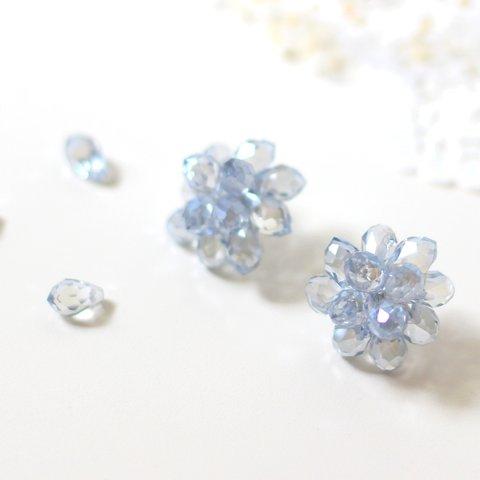 Sparkling earrings (blue-gray)