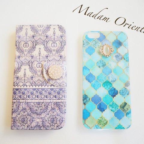 【iPhone6sPlus】送料無料✴︎人気商品2個セット♡モロッカンシリーズ ブルー