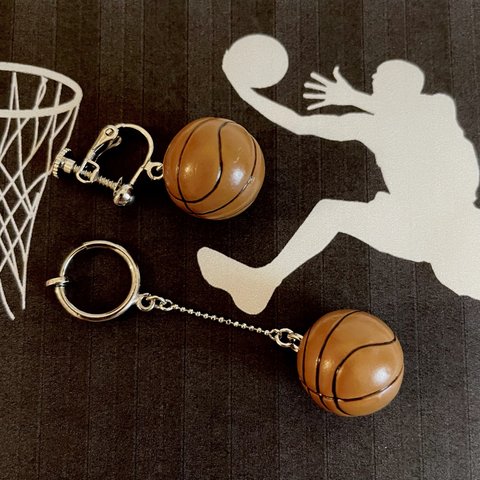 バスケットボール　イヤリング