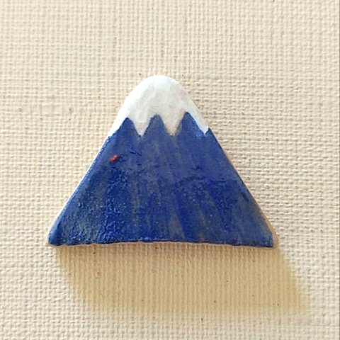 《少し訳あり品・送料無料》陶の箸置き【さんかく富士山(青)】