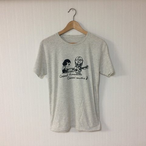 Sサイズ新品 Good time Good music Tシャツ  オートミール