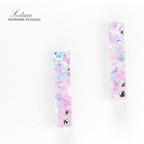 Pastel Jewel①(1212) ピアス/ノンホールピアス/樹脂ピアス