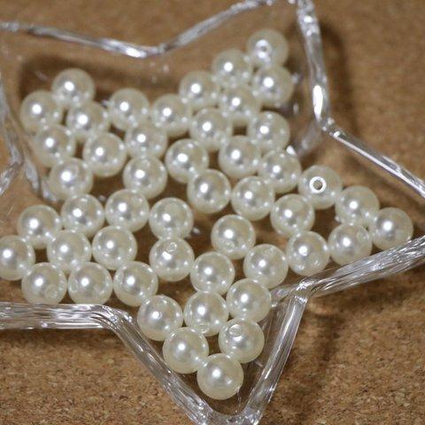 【増量中☆】ガラスパール10ｍｍ25g→35ｇ オフホワイト ピアス イヤリング