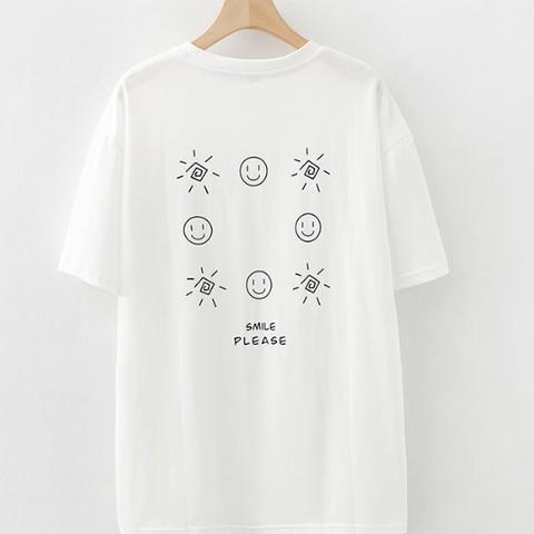 夏の新作 プリント 純綿 半袖 Tシャツ 丸襟 ゆったり 全綿 半袖 トップス
