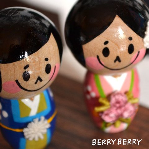 【再・再販限定2セット】チビ人形・BERRYBERRYのおひなさま。