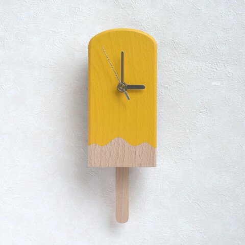 アイスキャンディー振子時計（レモン）