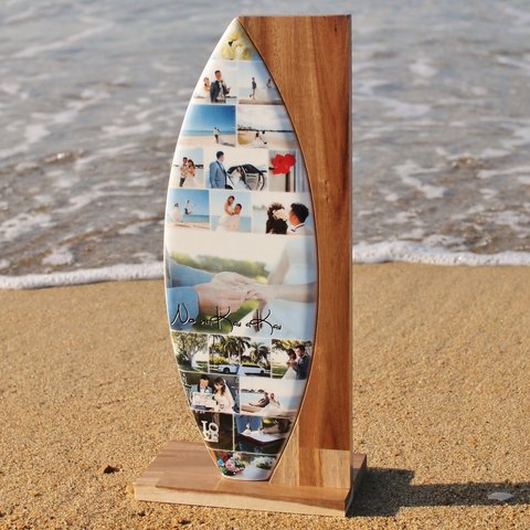 surf photo board サーフフォトボード　(両面)　ハワイアンウェルカムボードに最適