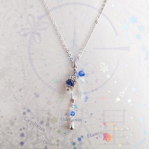 【Blue Collection】天然石のネックレス