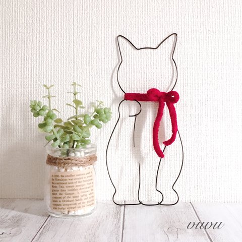 ♡ 赤いリボンの福猫 ♡