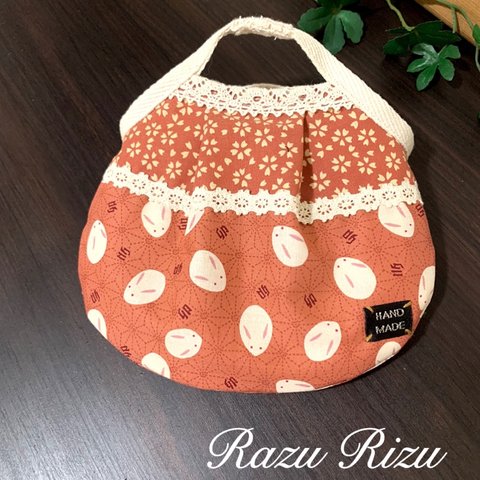 マスクケース　【和柄】　花と兎　〜razurizuの夏祭り〜 マスクポーチ/立体マスク/花火大会/お祭り/お揃い/消毒スプレーも一緒に入る/予備マスク入れ/