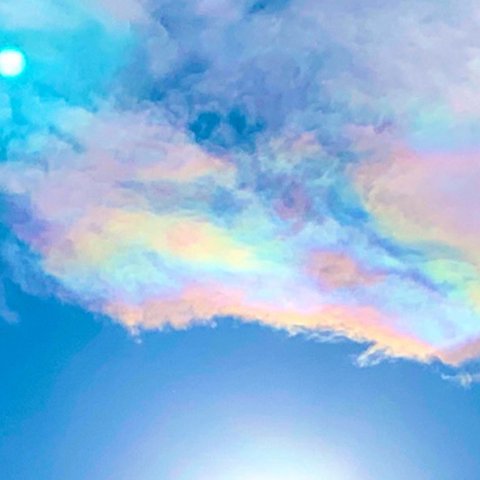 彩雲の写真（量子波動入り）