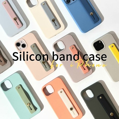 シリコンケース スマホバンド スマホベルト スマホ iPhone13 落下防止ベルト バンド グリップ スライドベルト スタンド おしゃれ カラフル くすみカラー 便利 シンプル かわいい 可愛い く