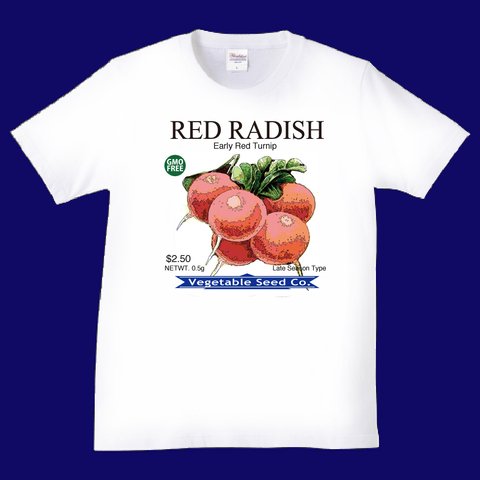 Tシャツ　RED RADISH(赤カブ）