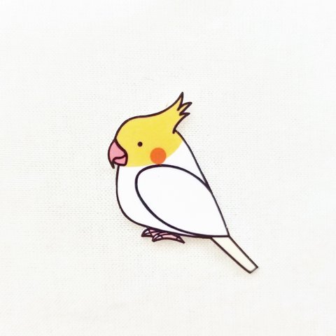 頭に異変が起きてしまったオカメインコさんマグネット