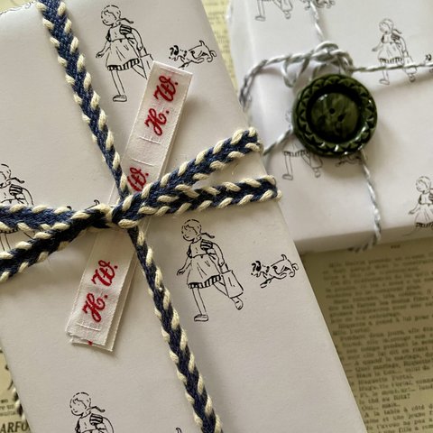 wrappingpaper　ぼくも一緒に！　8枚Set