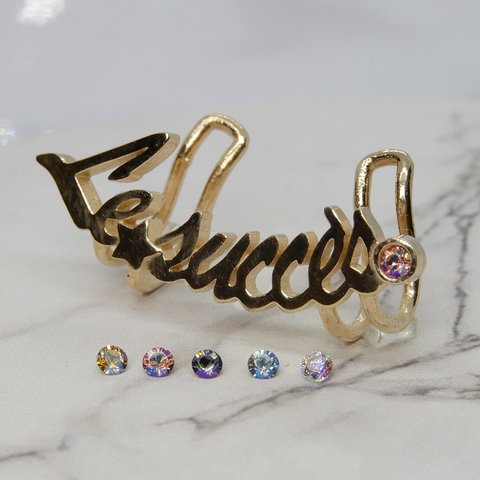 Letter Ear Cuff【Le succès】Gold