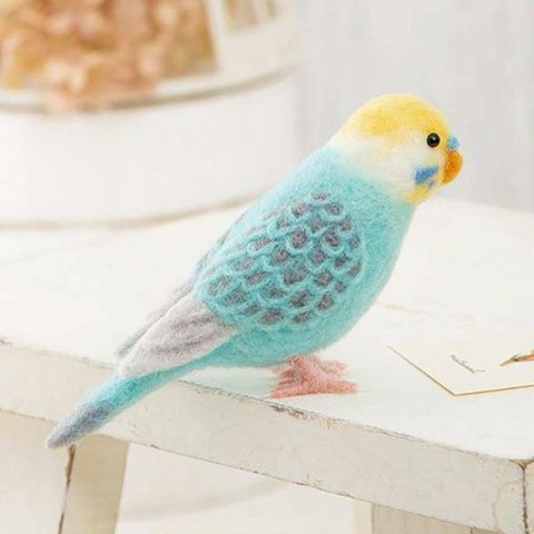 小鳥　セキセイインコ　羊毛キット