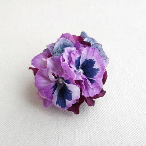 pansy corsage 