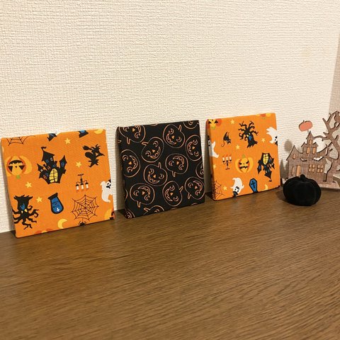 ファブリックパネル ハロウィン柄 10×10 3枚セット