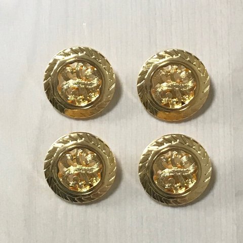 ●21㎜● ANTIQUE GOLD ROUND BUTTON CABOCHONS PARTS