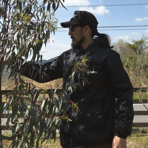 Botanical life Nylon Coach jackets "black"