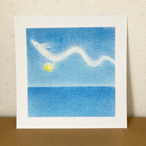 龍アート「海と白龍」