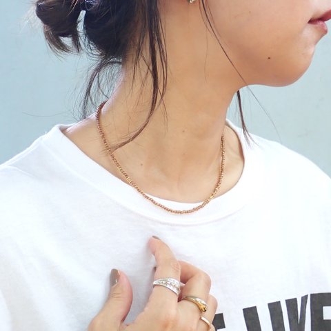 ◻︎受注製作◻︎【Avenir】necklace-brown-