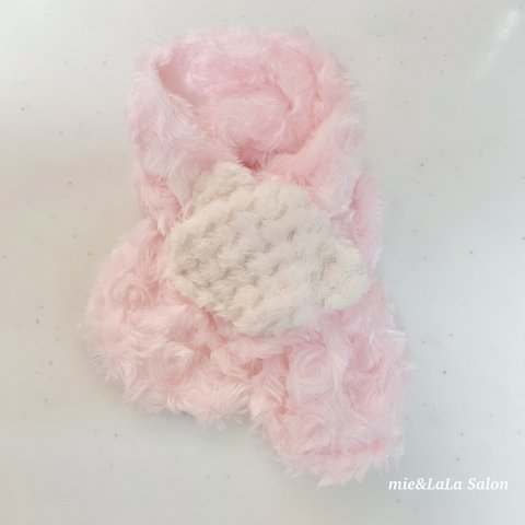 ペット用帽子マフラー🧸くまさん・ピンク💓 犬 猫 うさぎ