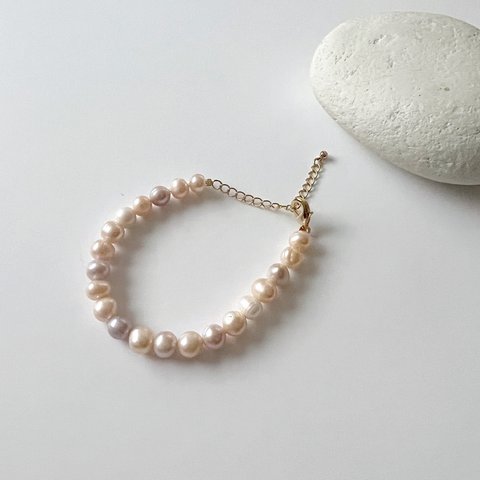 淡水真珠：pearl bracelet (MTN)