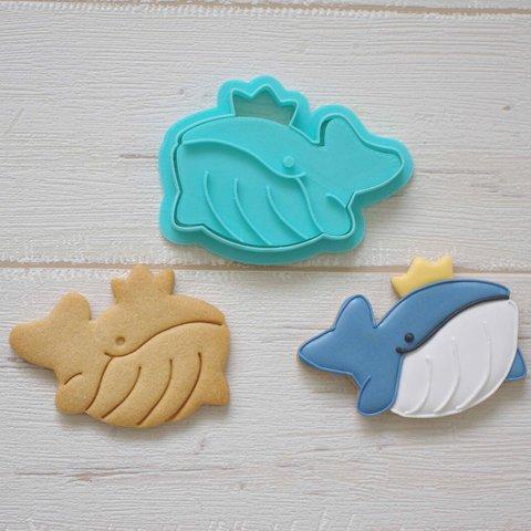 王様ザトウクジラ　スタンプクッキー型セット　「水族館シリーズ」～海のゆかいな仲間たち〜　