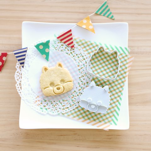Cookie☆Pekky （ポメラニアン）【３Dプリントクッキー型】