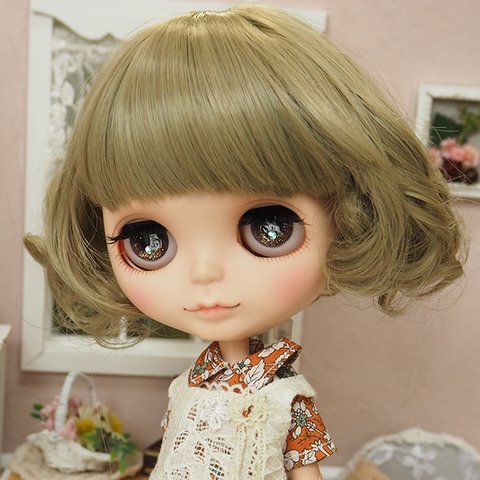 ネオブライス ウィッグ フレンチカール ピスタチオmix 10インチ/ドール Blythe