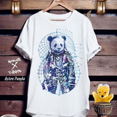 宇宙飛行士パンダTシャツ「Astro Panda｣