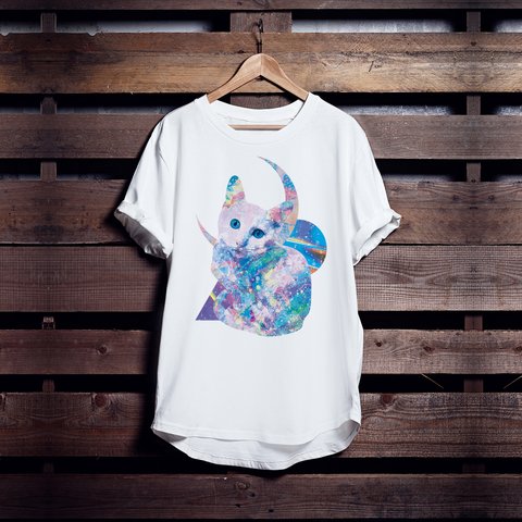 パステルねこTシャツ「Parallel Cats」