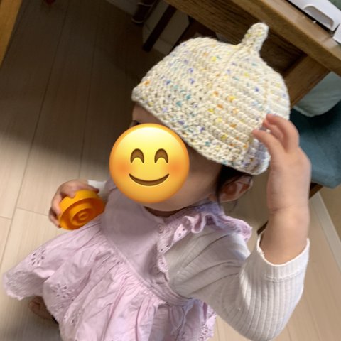 新生児　赤ちゃん　どんぐり帽子