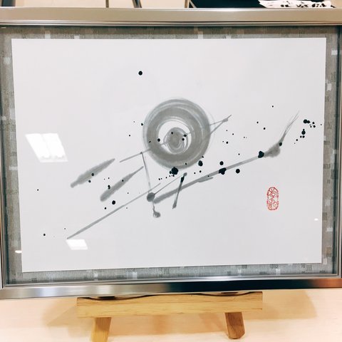 額装作品「波」