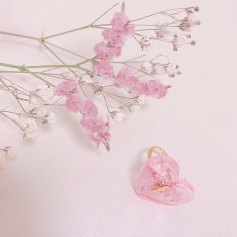 ♡ Heart cloth ring ♡