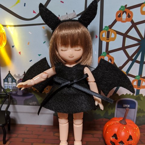 🎃ハロウィン🎃　小悪魔Ｈ ワンピース　ねんどろいどどーるサイズ